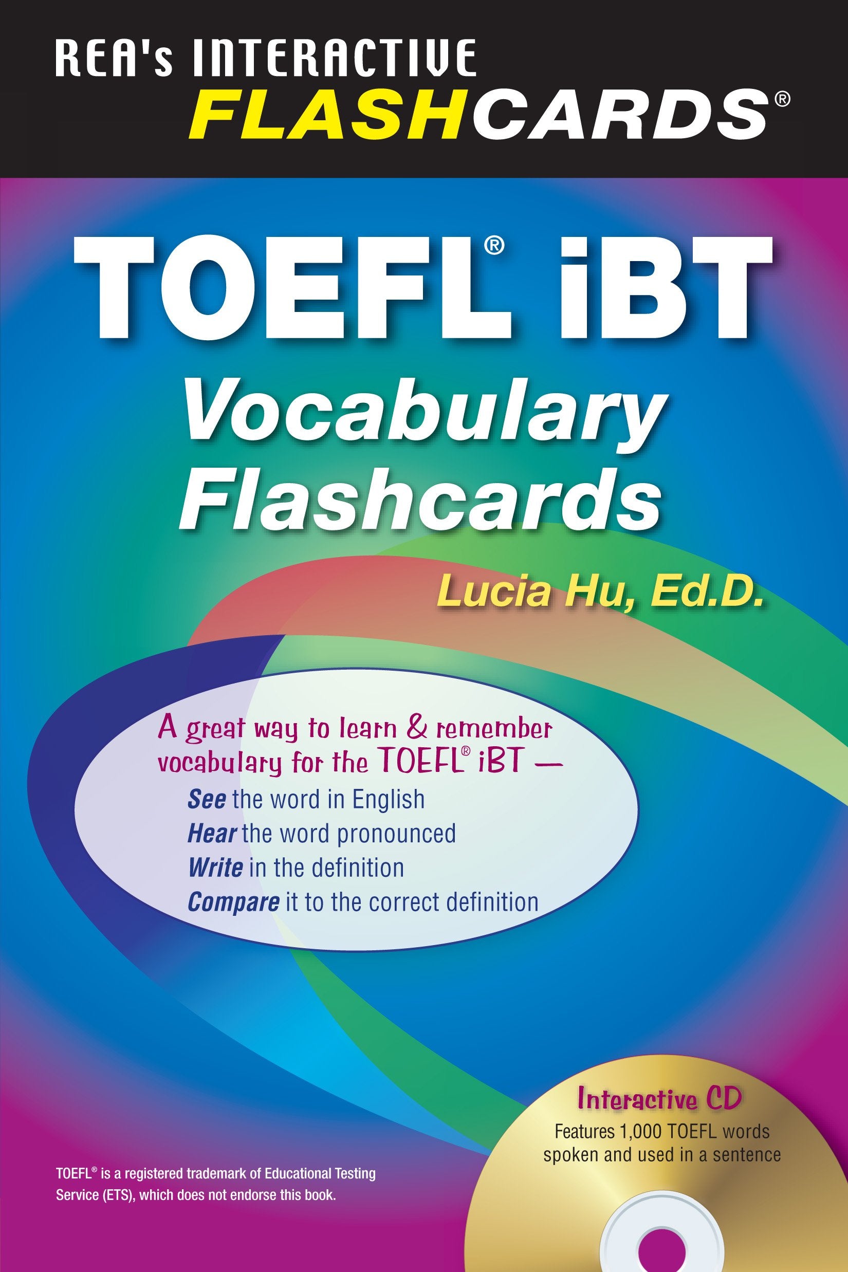 TOEFL iBT Vocabulary Flashcard Book w/ Audio CD (English as a Second Language Series),Used