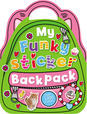 My Funky Sticker Backpack,Used