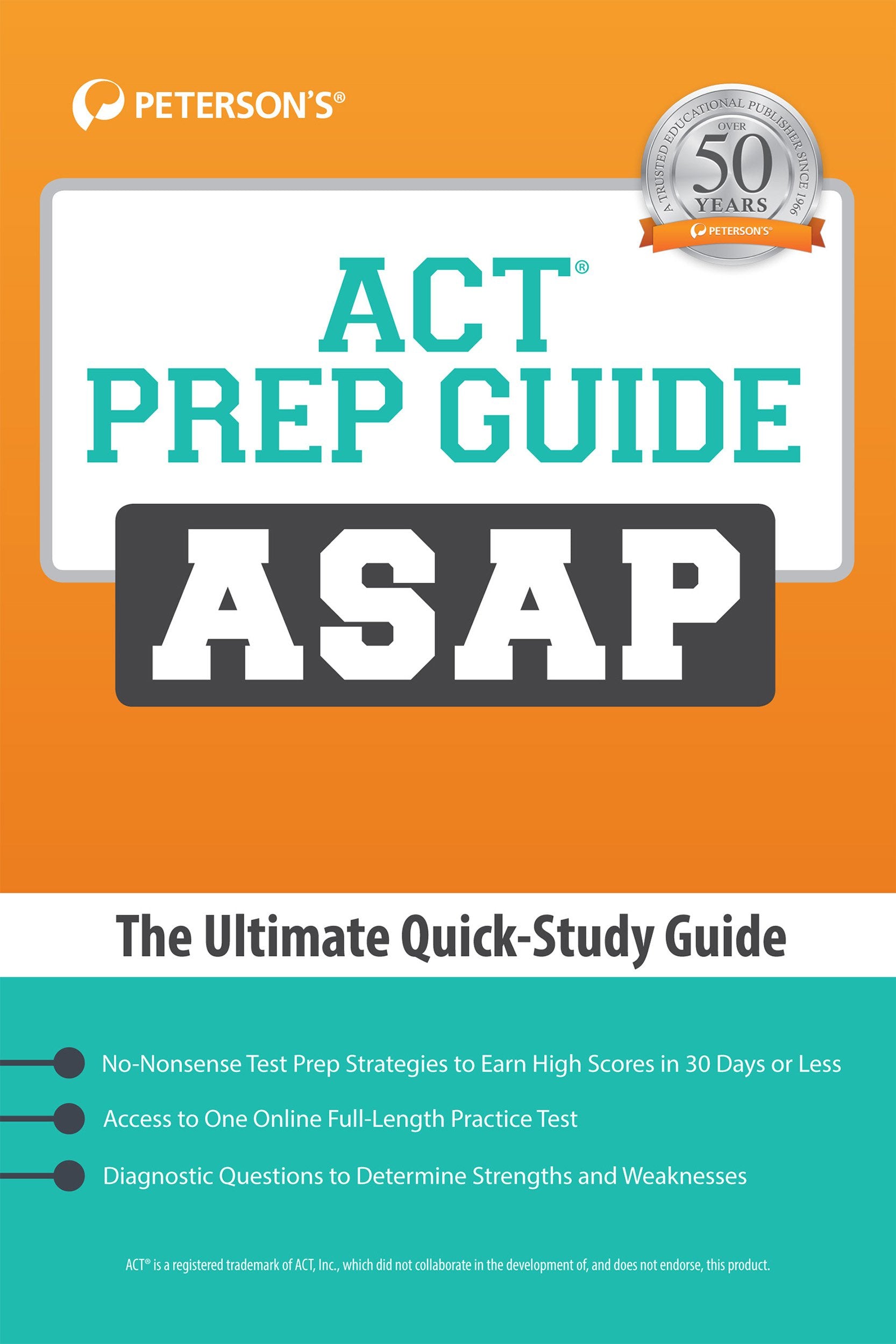 ACT Prep Guide ASAP: The Ultimate QuickStudy Guide,Used