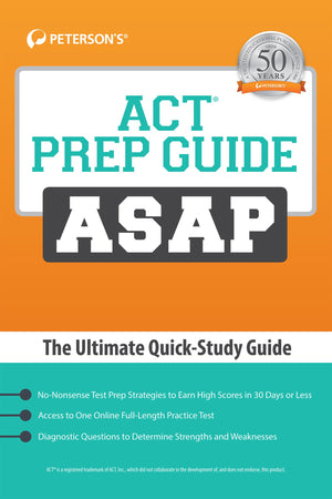 ACT Prep Guide ASAP: The Ultimate QuickStudy Guide,Used
