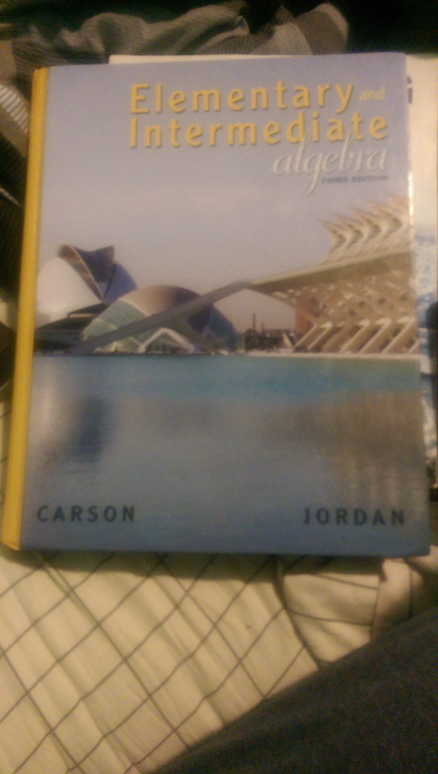 Elementary and Intermediate Algebra (Carson Developmental Algebra Series),Used