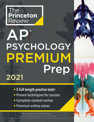Princeton Review Ap Psychology Premium Prep, 2021: 5 Practice Tests + Complete Content Review + Strategies & Techniques (2021) (,New