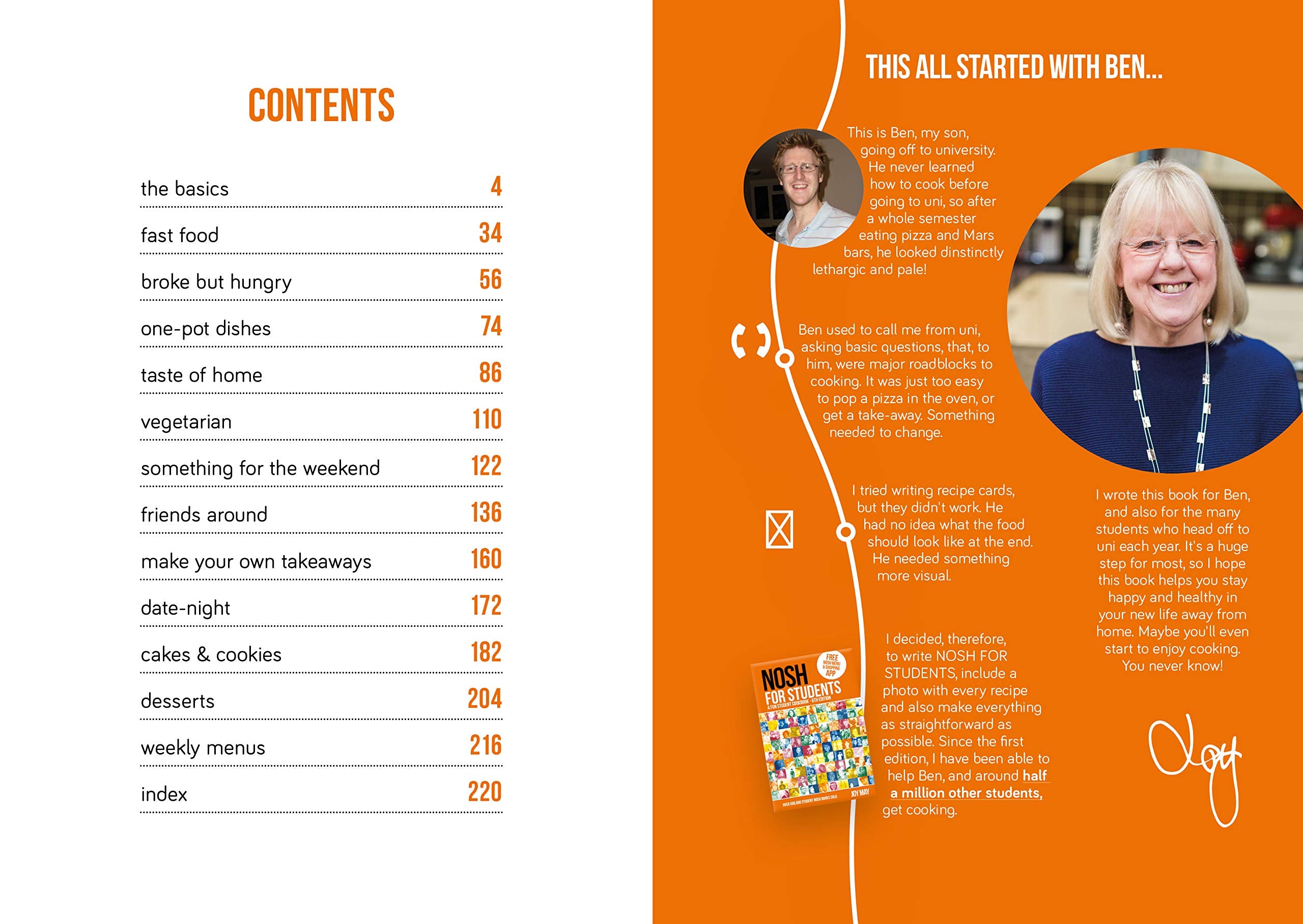 NOSH for Students: A Fun Student Cookbook  NEW Edition: A Fun Student Cookbook  Photo with Every Recipe,Used