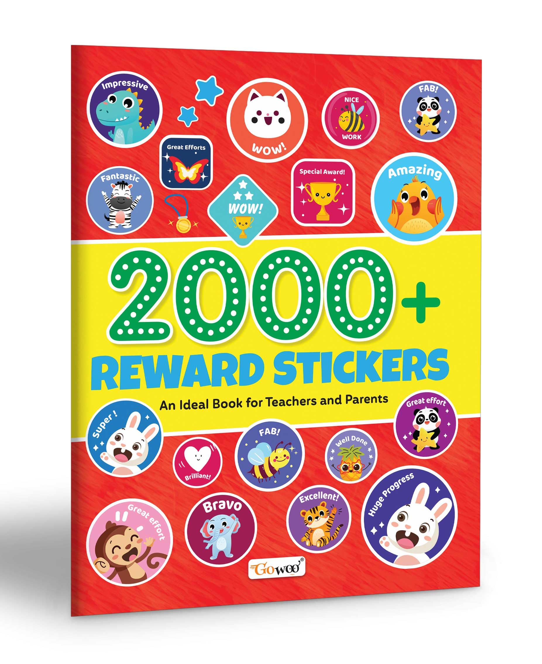 2000+ Reward Stickers: A Fun Sticker Book For Teachers And Parents - Encouraging And Celebrating Kids Achievements With Over 2000 Stickers [Paperback]