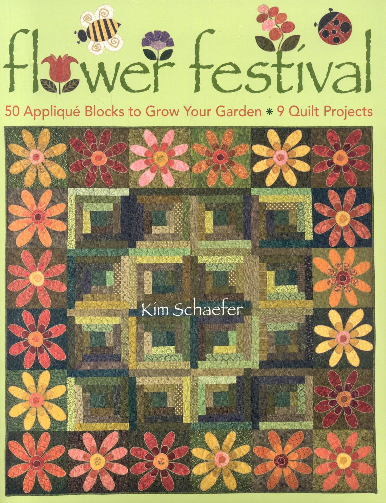 Flower Festival: 50 Applique Blocks to Grow Your Garden 9 Quilt Projects,Used