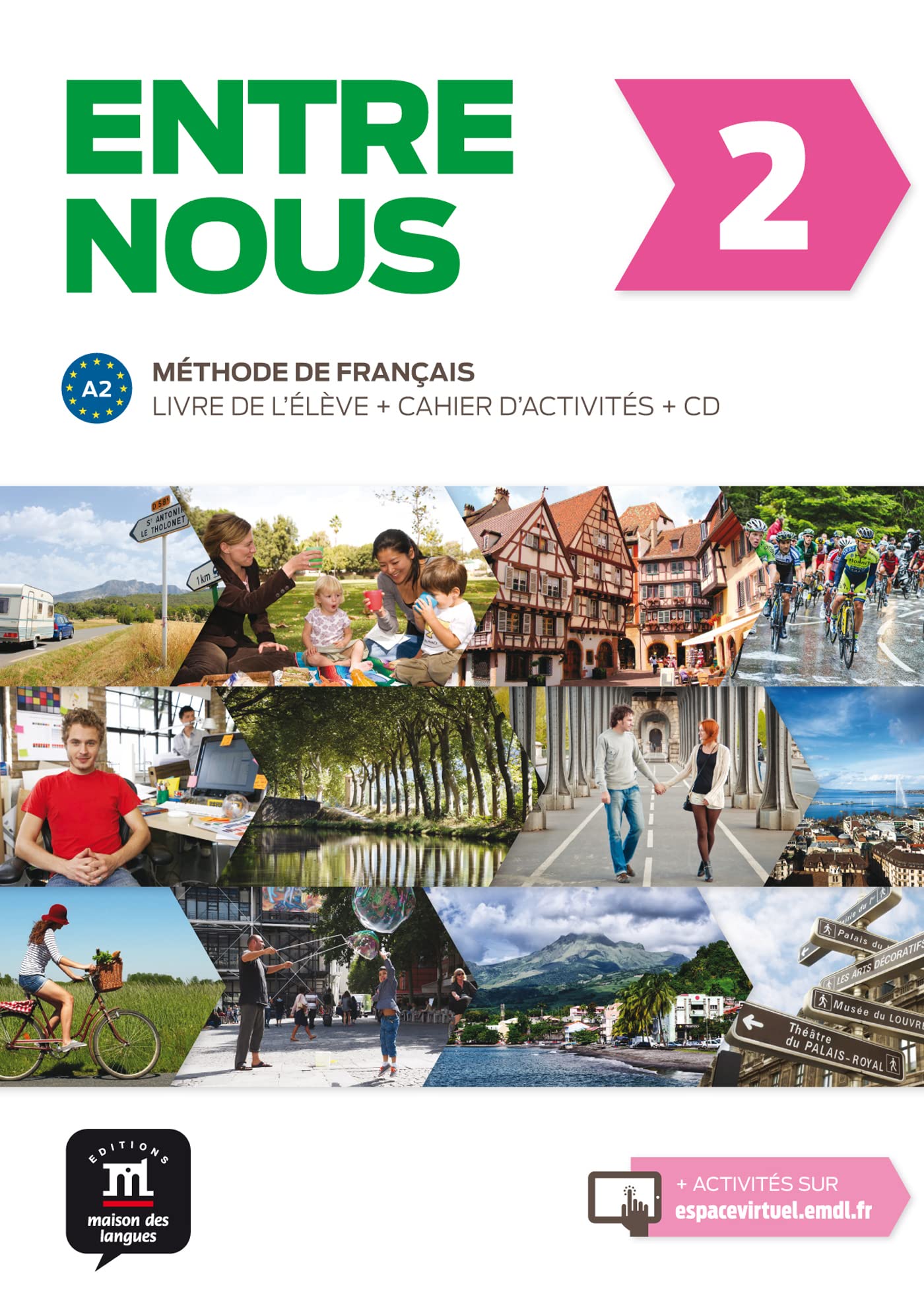 Entre nous 2 Livre de l'lve + Cahier d'exercises + CD: Entre nous 2 Livre de l'lve + Cahier d'exercises + CD (French Edition,Used