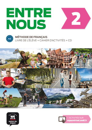 Entre nous 2 Livre de l'lve + Cahier d'exercises + CD: Entre nous 2 Livre de l'lve + Cahier d'exercises + CD (French Edition,Used