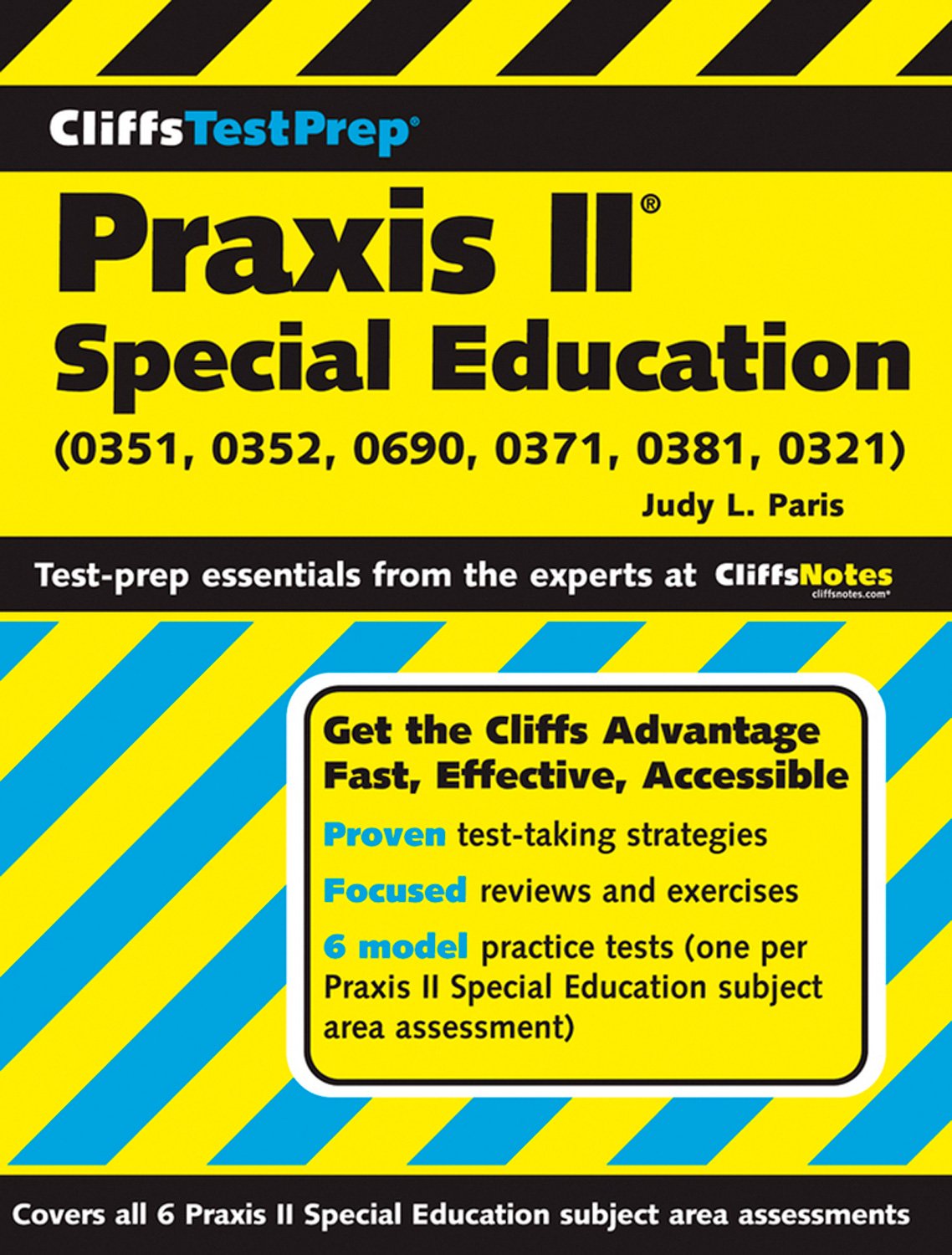 CliffsTestPrep Praxis II: Special Education (0351, 0352, 0690, 0371, 0381, 0321),Used
