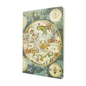 Celestial Planisphere A4 Unlined Softcover Cahier, 80Pg, 100Gsm By Paperblanks (Early Cartography)