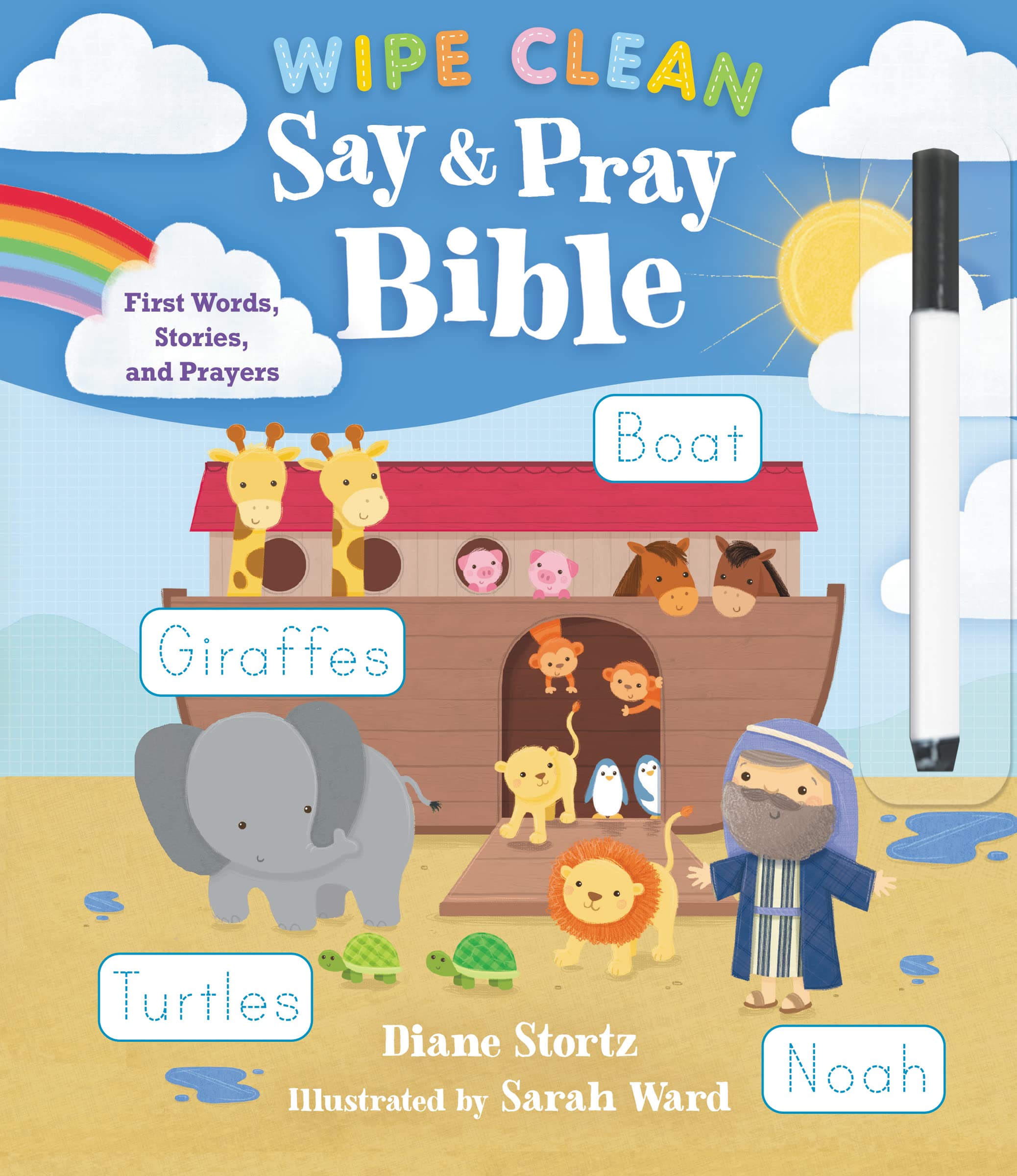 Say and Pray Bible Wipe Clean: First Words, Stories, and Prayers,Used