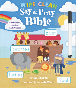 Say and Pray Bible Wipe Clean: First Words, Stories, and Prayers,Used