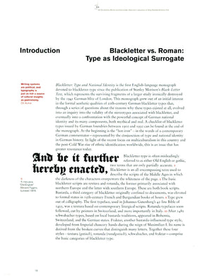 Blackletter: Type And National Identity