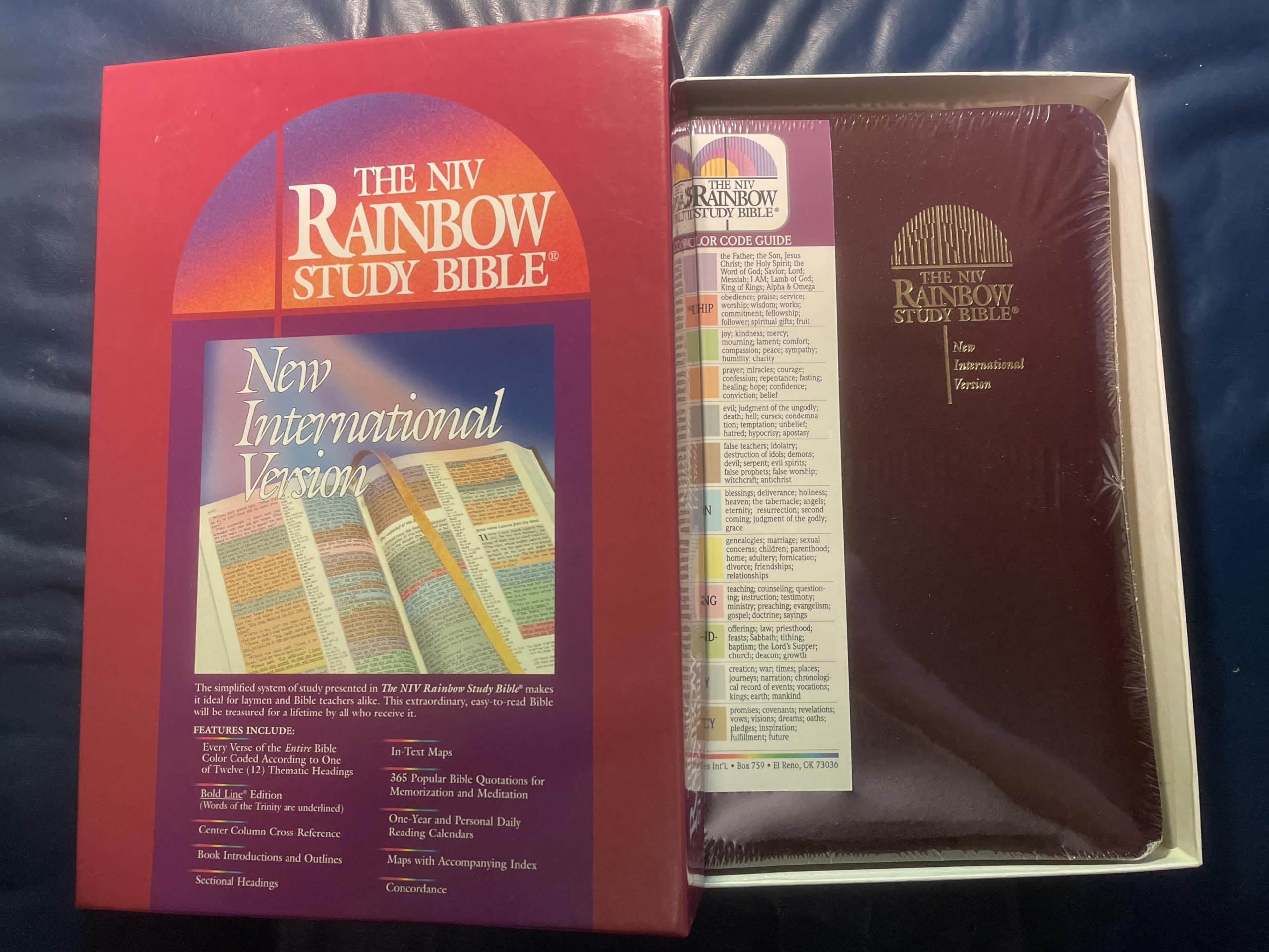 The Rainbow Study Bible New International Version/Imitation Leather Indexed,New