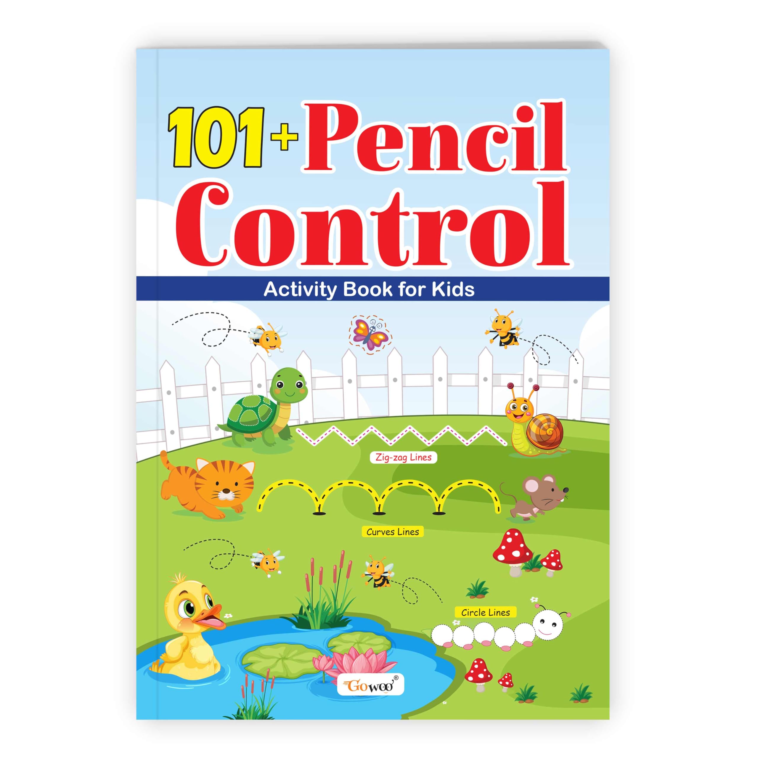 101+ Pencil Control Activity Book For Kids : Tracing Lines, Shapes And Patterns Workbook For Toddlers, Early Writing Fun, Preschool Writing Book