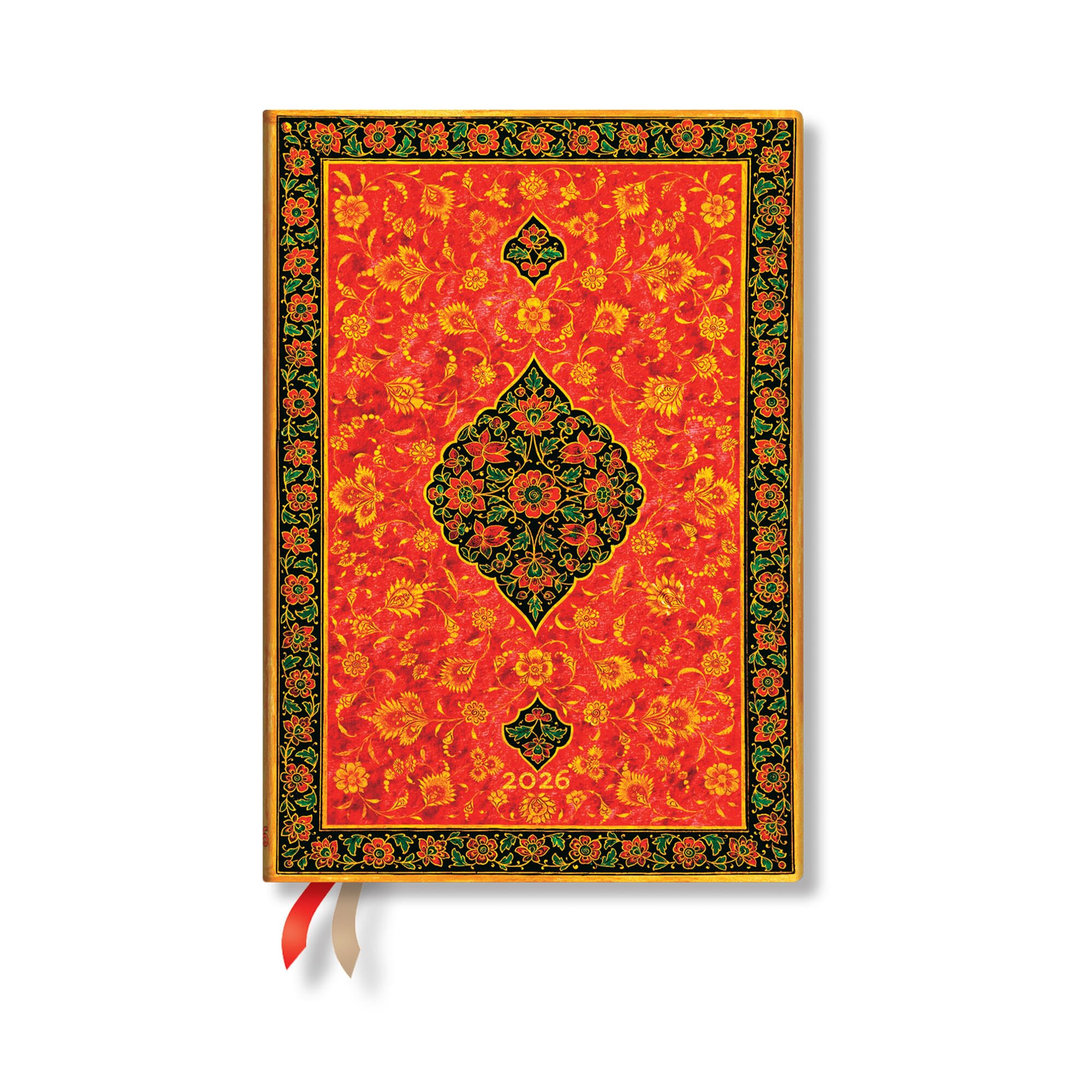 Paperblanks | 2026 Layla | Persian Poetry | 12Month Planner | Midi | DayAtATime | Elastic Band | 416 Pg | 80 Gsm