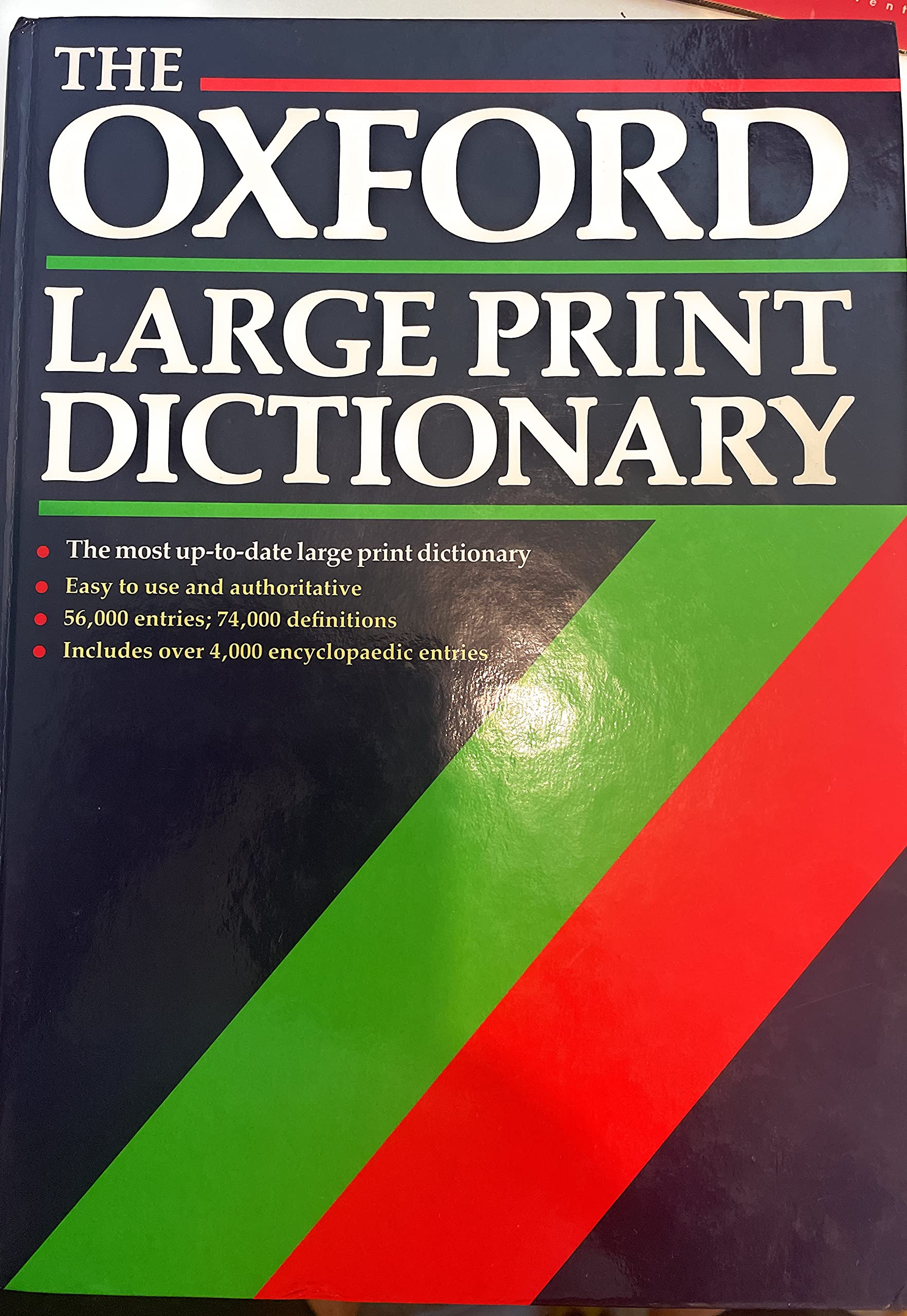 The Oxford Large Print Dictionary,Used
