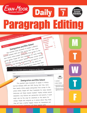 Daily Paragraph Editing, Grade 7 Teacher Edition,Used