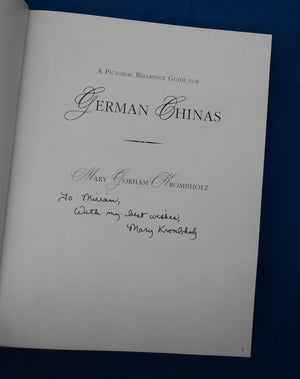 A Pictorial Reference Guide to German Chinas,Used