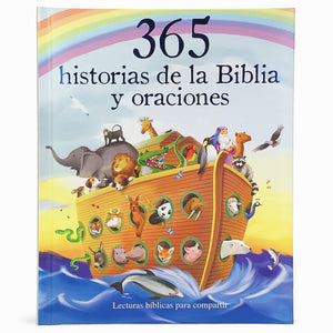 365 Historias de la Biblia y Oraciones / 365 Bible and Prayers Padded Treasury Guilded (Spanish Language), Ages 38 (en espa?ol),Used