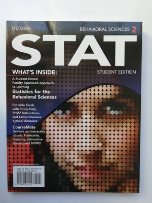 Behavioral Sciences STAT (with CourseMate Printed Access Card) (New, Engaging Titles from 4LTR Press),Used