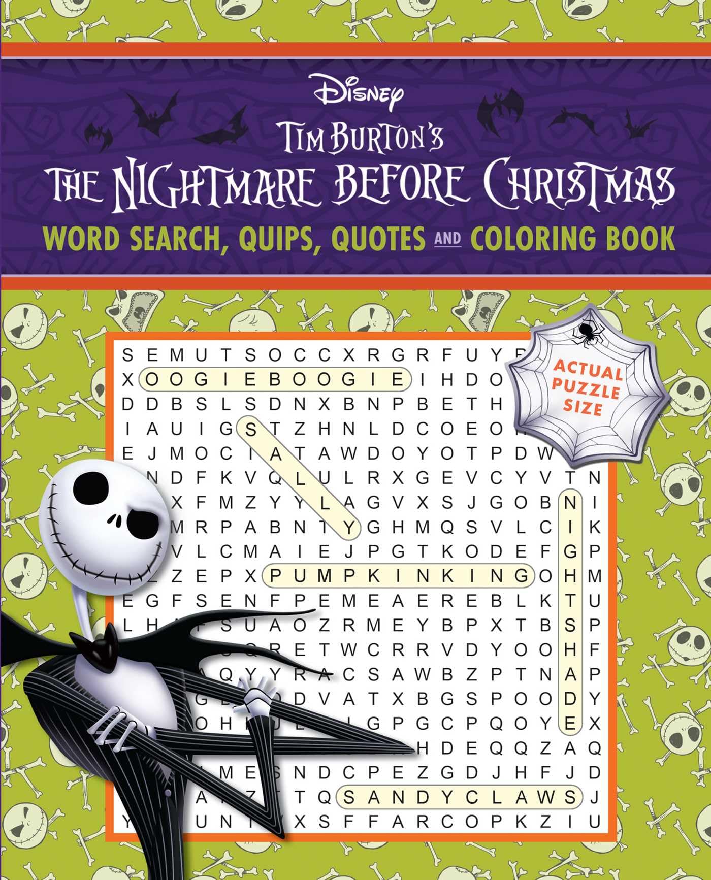 Disney Tim BurtonS The Nightmare Before Christmas Word Search, Quips, Quotes And Coloring Book (Coloring Book & Word Search)