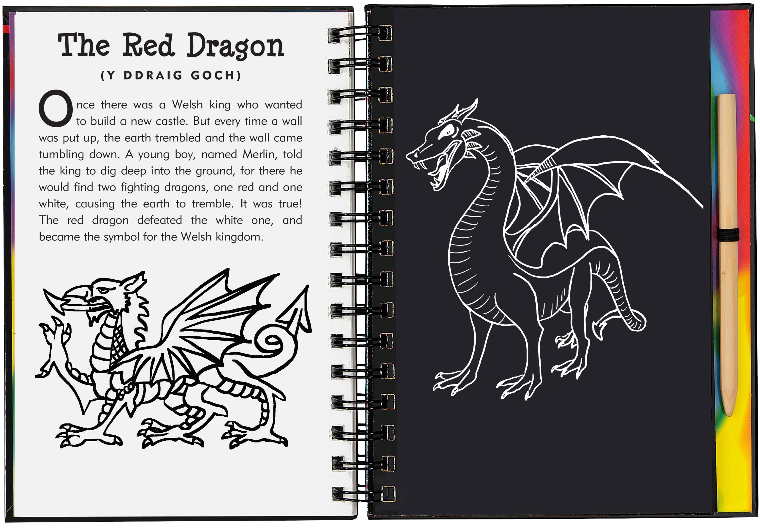 Scratch & Sketch Dragons & Mythical Creatures (Trace Along),Used