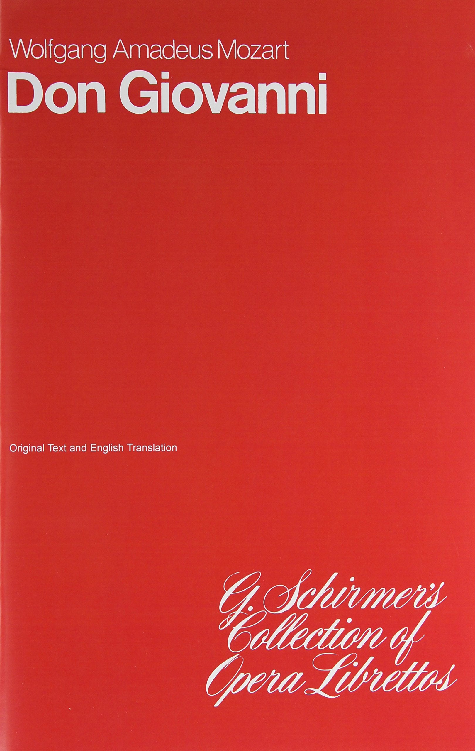 Don Giovanni: Libretto,Used
