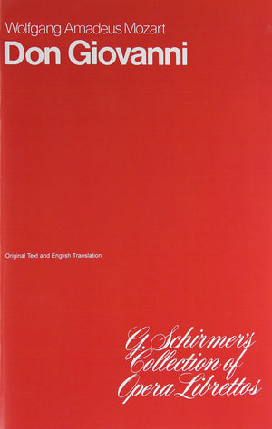 Don Giovanni: Libretto,Used