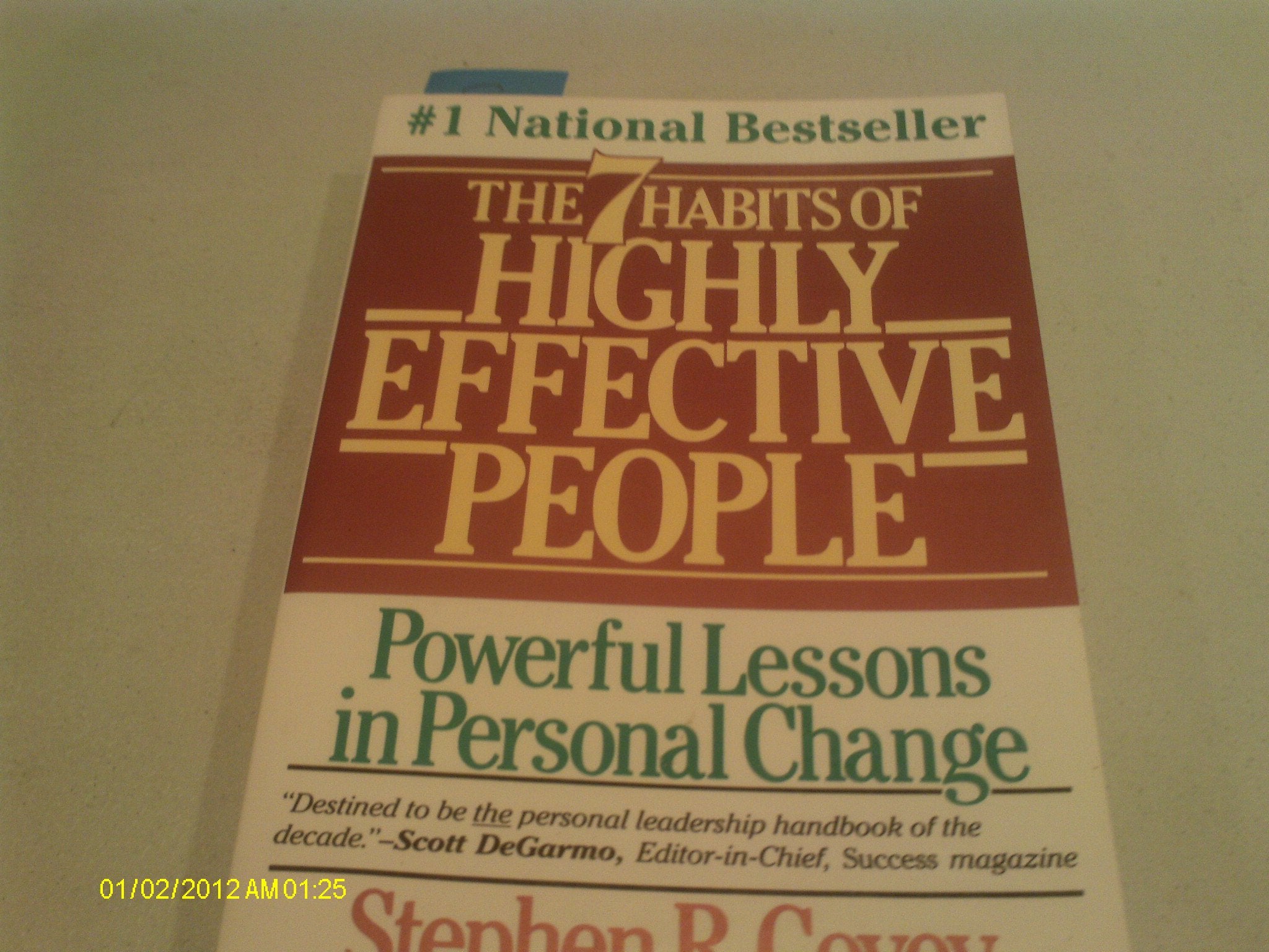 FranklinCovey  The 7 Habits of Highly Effective People 15th Anniversary Edition  Hardcover,Used