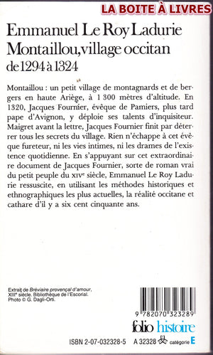 Montaillou, Village Occitan De 1294 a 1324,Used