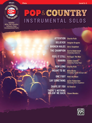 Pop & Country Instrumental Solos Flute: Book & CD (Instrumental Solos Series),Used