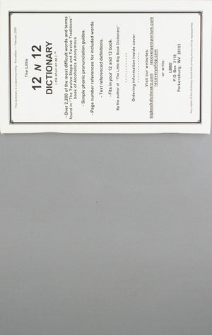 The Little 12 N 12 Dictionary (Regular Print),Used