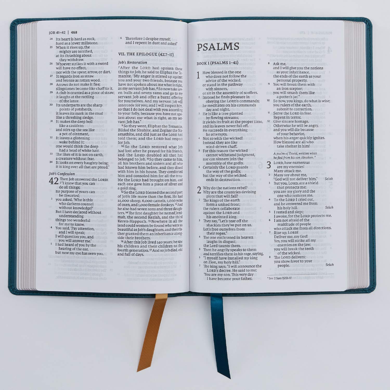 NET Bible, Thinline, Leathersoft, Teal, Comfort Print: Holy Bible,Used