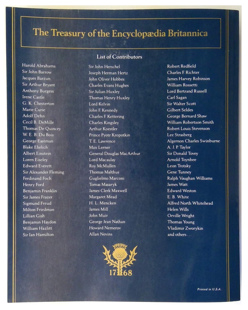 The Treasury Of The Encyclopaedia Britannica,New
