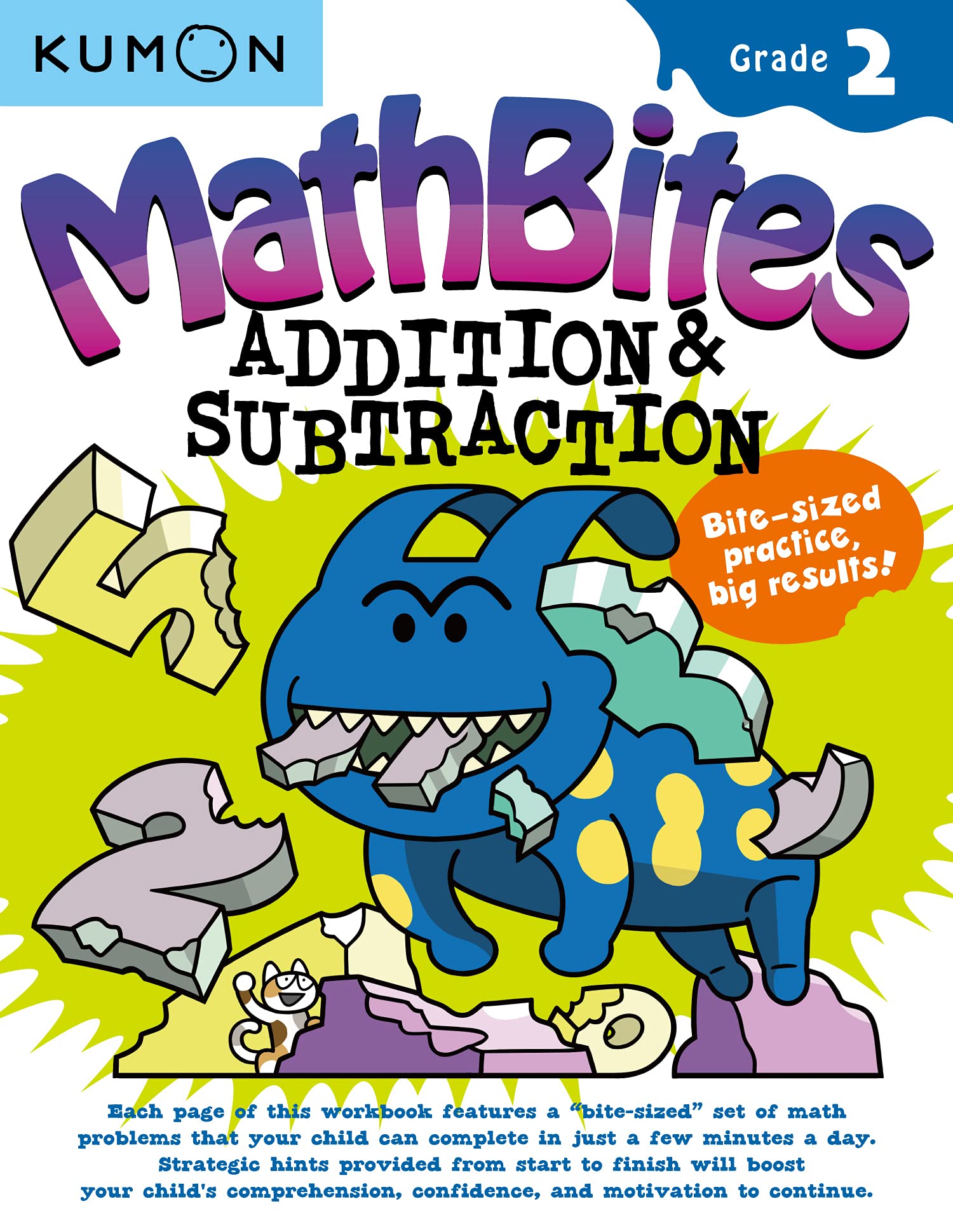 Kumon MathBites: Grade 2 Addition & SubtractionBiteSized Practice, Big Results!,New