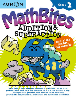 Kumon MathBites: Grade 2 Addition & SubtractionBiteSized Practice, Big Results!,Used