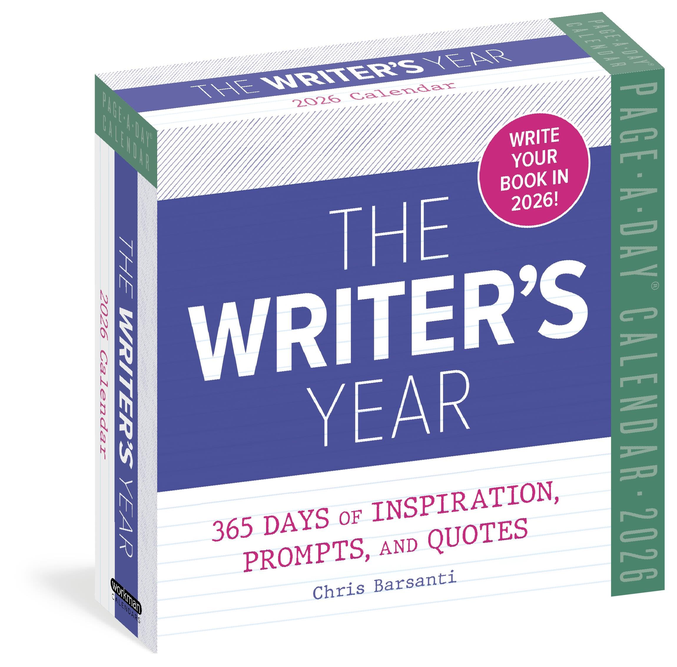 WriterS Year PageADay Calendar 2026: 365 Days Of Inspiration, Prompts, And Quotes