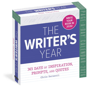 WriterS Year PageADay Calendar 2026: 365 Days Of Inspiration, Prompts, And Quotes