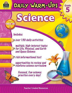 Daily WarmUps: Science Grade 5: Science Grade 5,Used