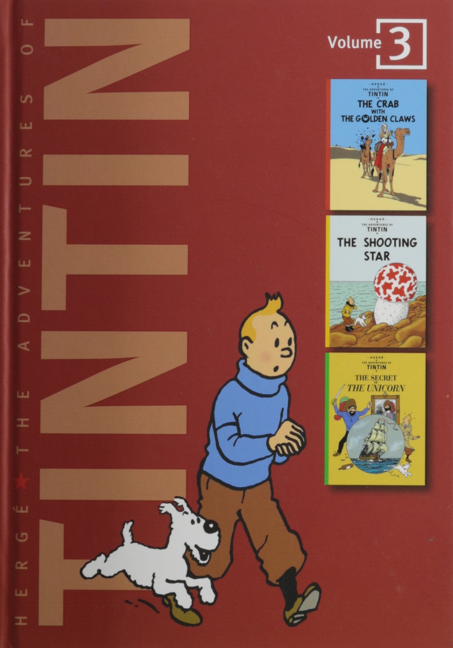 The Adventures of Tintin, Vol. 3: The Crab with the Golden Claws / The Shooting Star / The Secret of the Unicorn (3 Volumes in 1,New