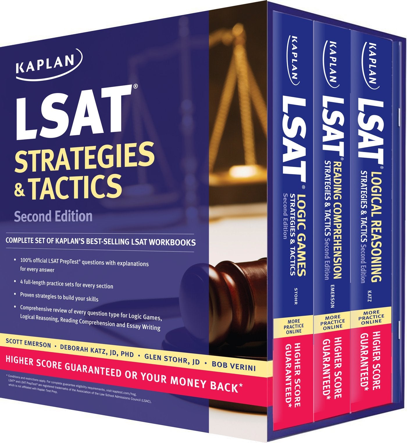 Kaplan LSAT Strategies & Tactics Boxed Set (Kaplan Test Prep),Used