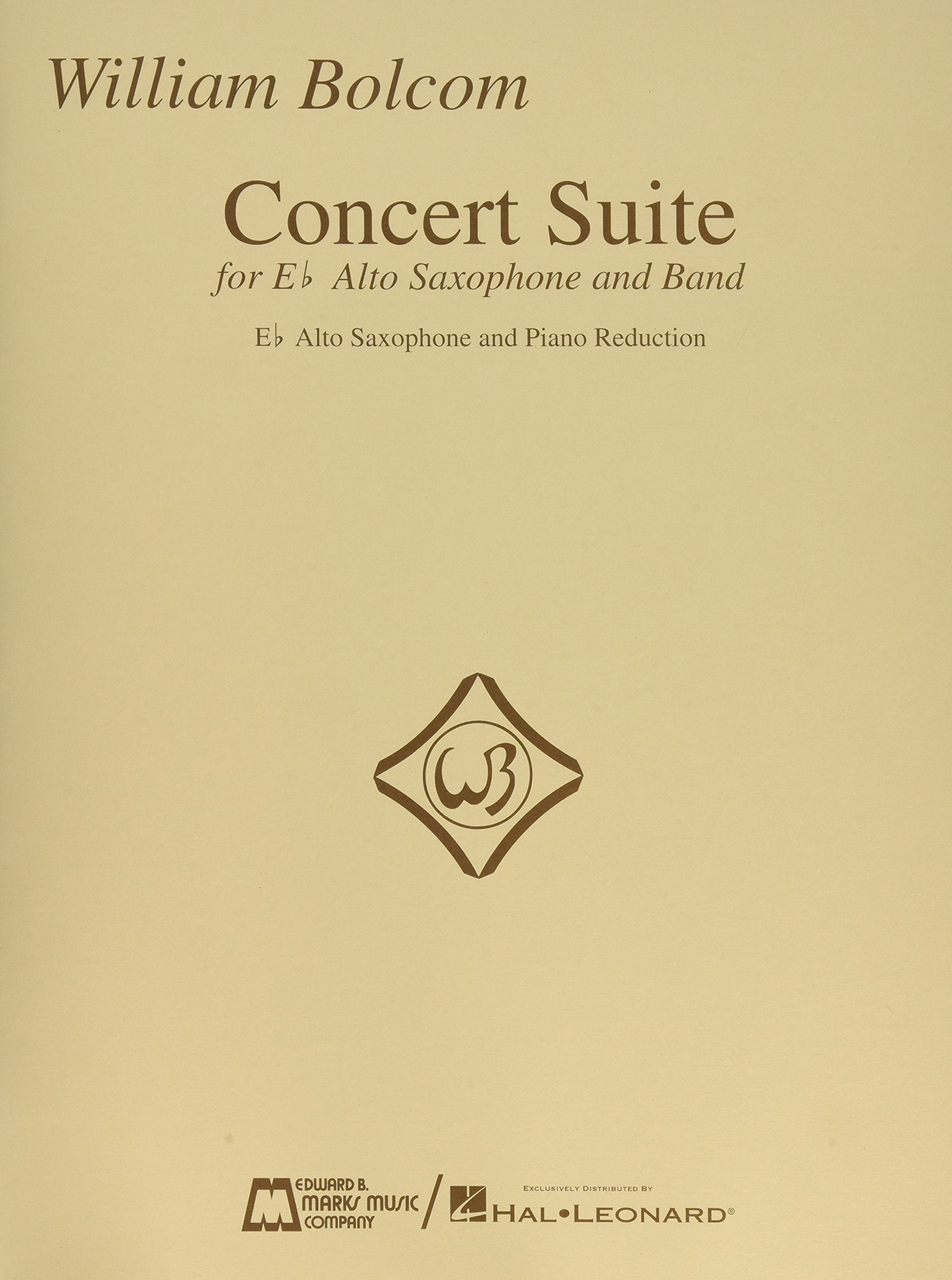 William Bolcom  Concert Suite: for EFlat Alto Saxophone and Piano,New