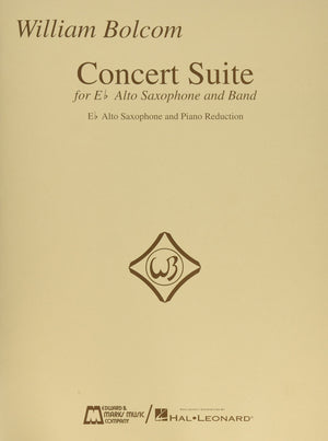 William Bolcom  Concert Suite: for EFlat Alto Saxophone and Piano,New