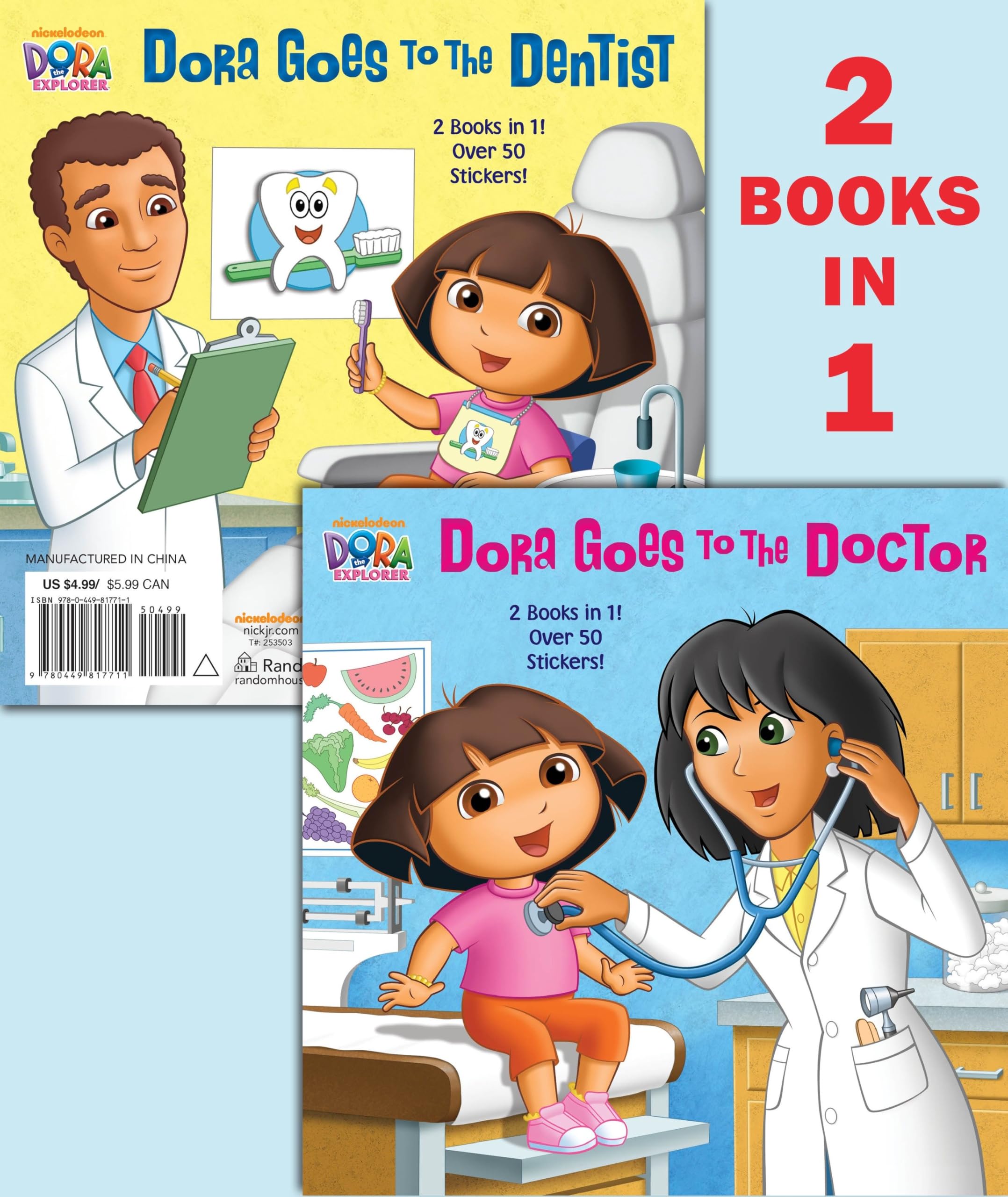 Dora Goes To The Doctor/Dora Goes To The Dentist (Dora The Explorer) (Pictureback),New
