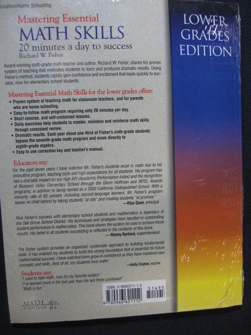 Mastering Essential Math Skills (for Grades 45),Used