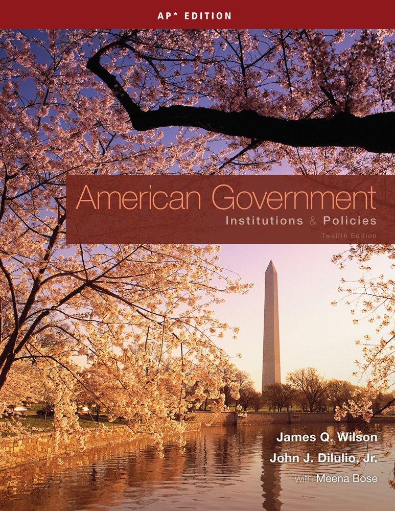 American Government: Institutions & Policies, Ap Edition,New