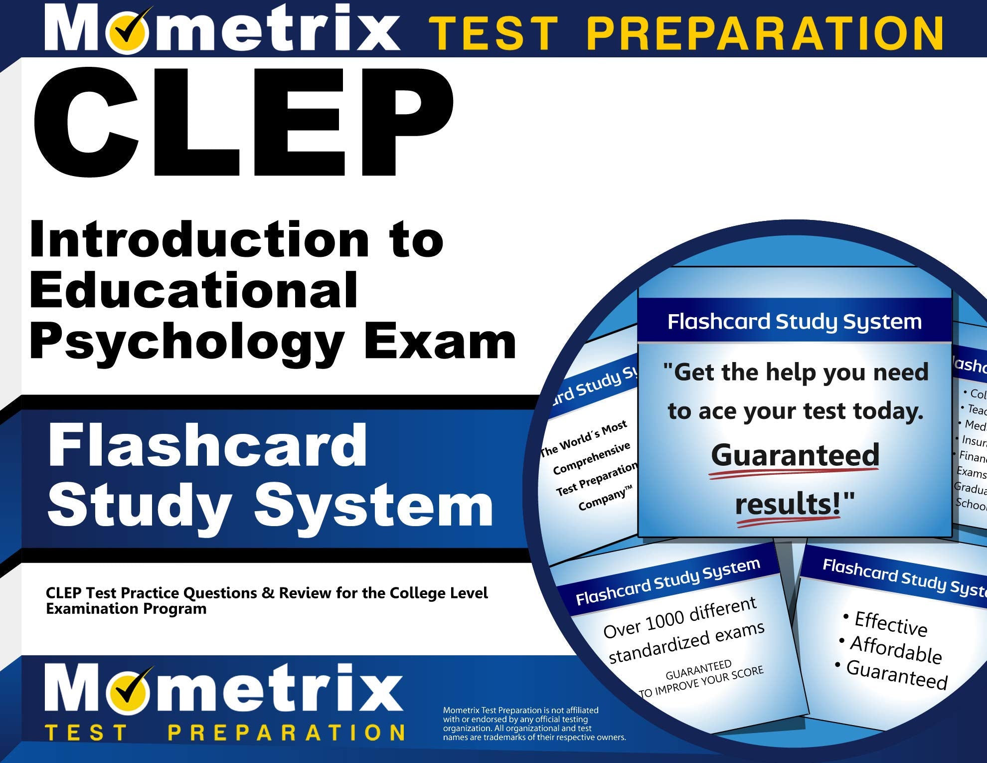 Clep Introduction To Educational Psychology Exam Flashcard Study System: Clep Test Practice Questions & Review For The College L,Used