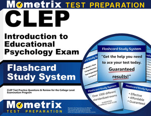 Clep Introduction To Educational Psychology Exam Flashcard Study System: Clep Test Practice Questions & Review For The College L,Used
