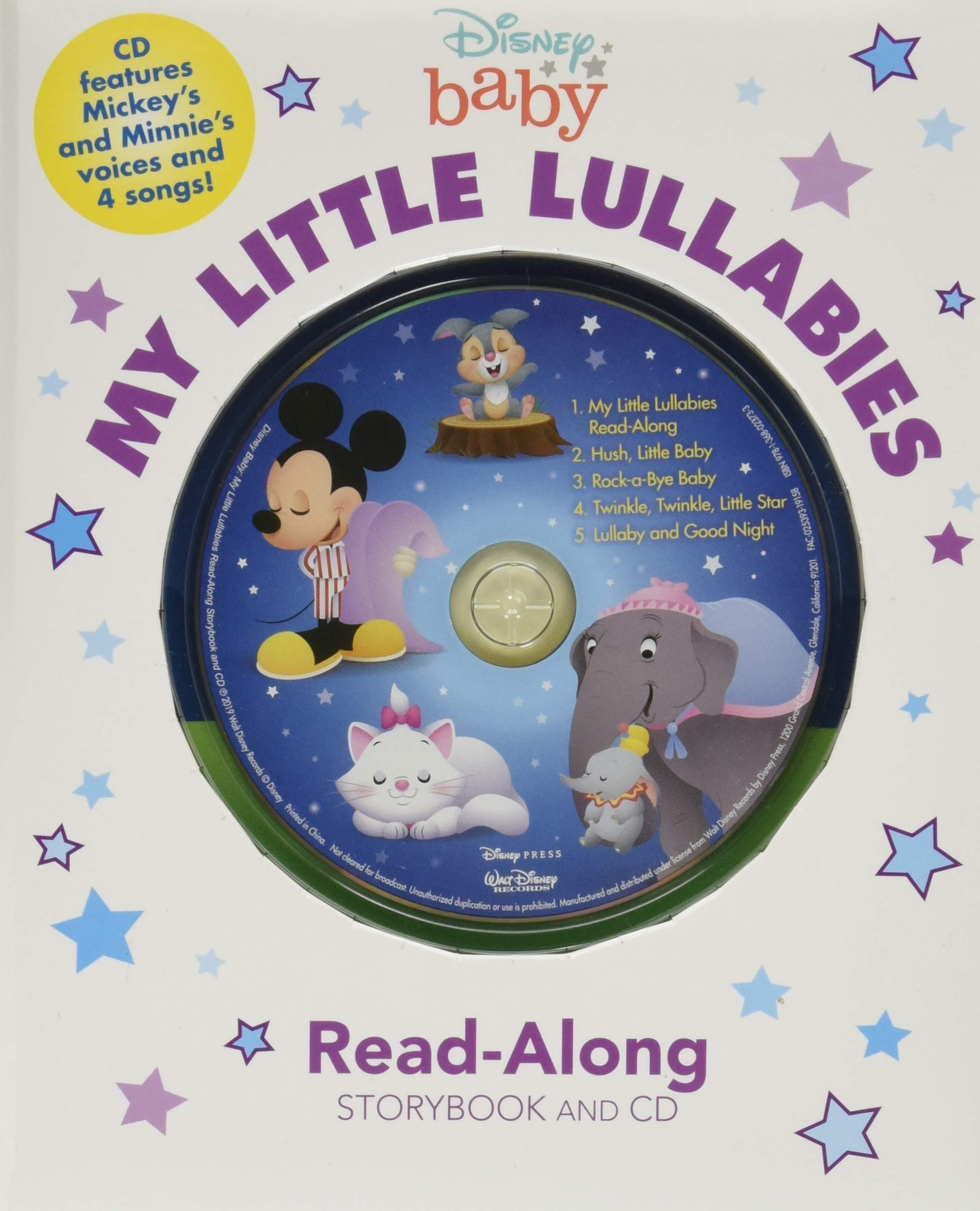 Disney Baby My Little Lullabies Readalong Storybook And Cd