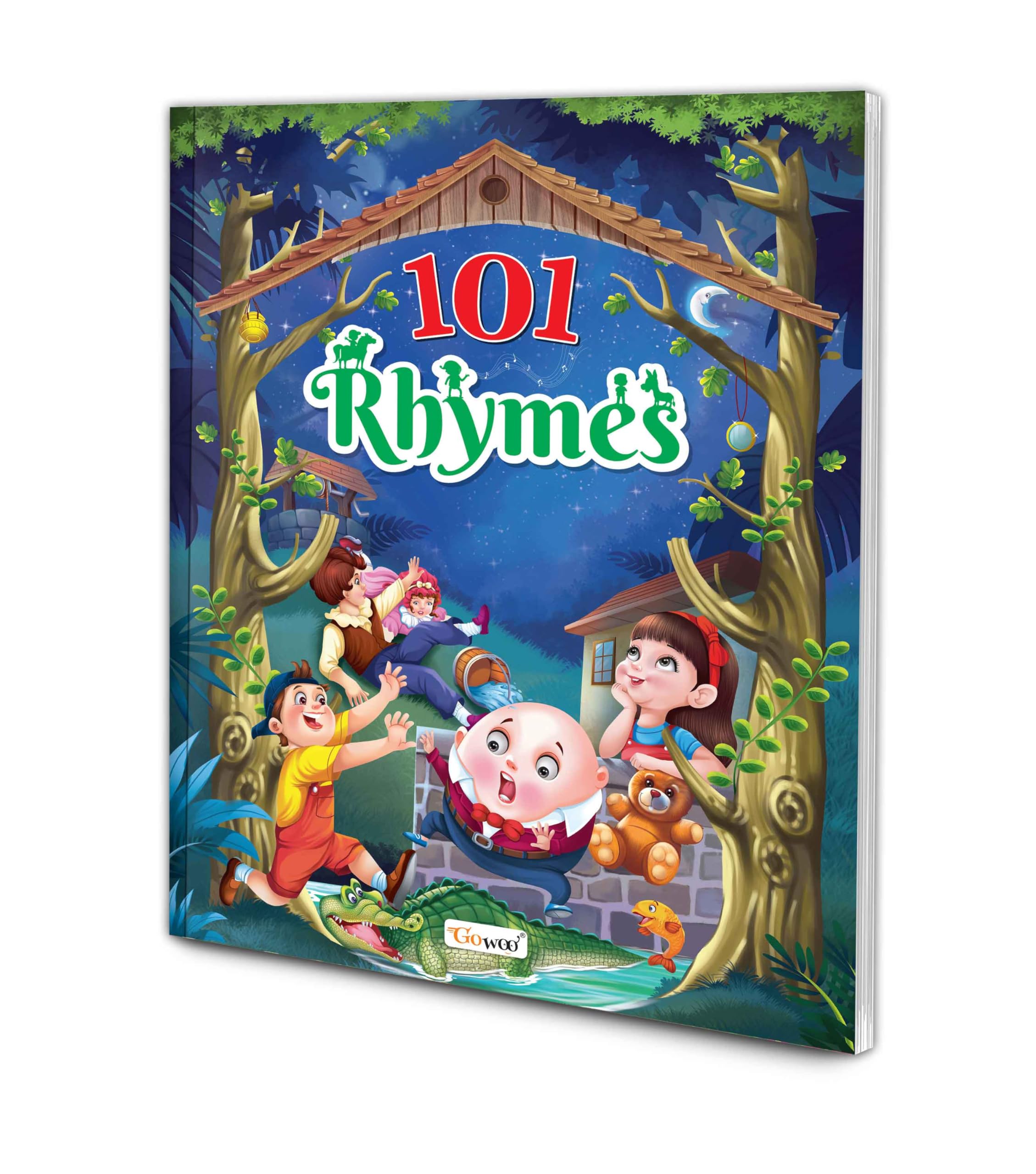 101 Rhymes Book For Kids (Ages 3-12) (Paperback) : Educational Book For Kids, Kids Rhyming Book, Learning Book For Kids, Playful Rhymes Book.